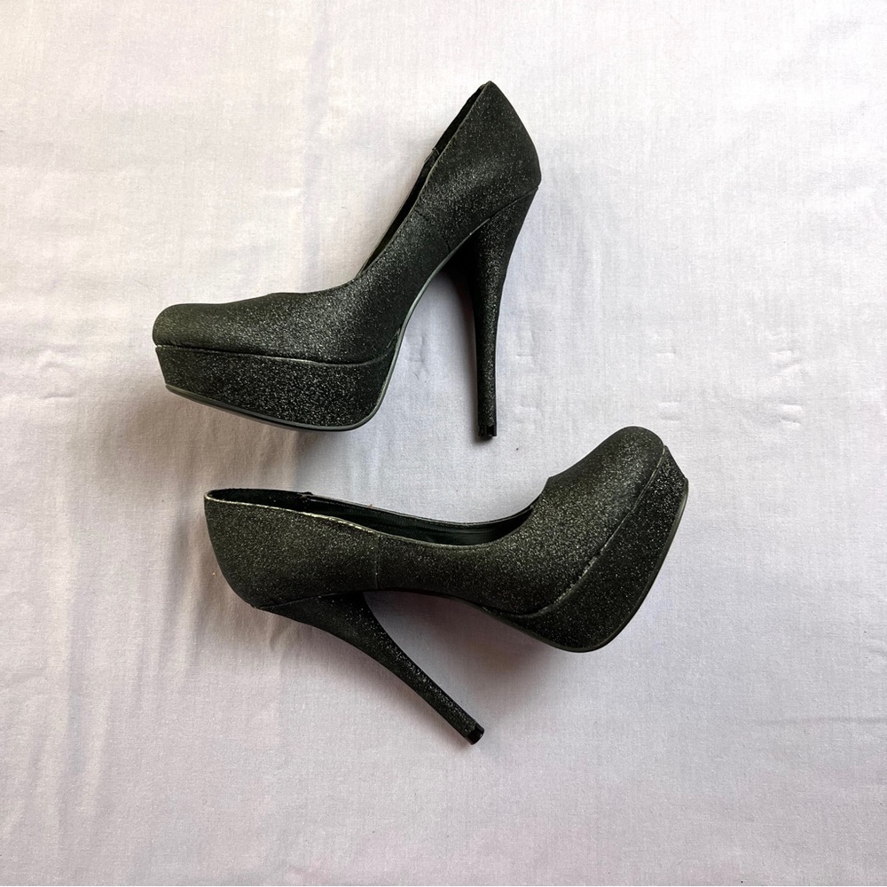 Glitter Platform Heels